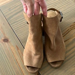 Lucky Brand open toe bootie. Size 9.